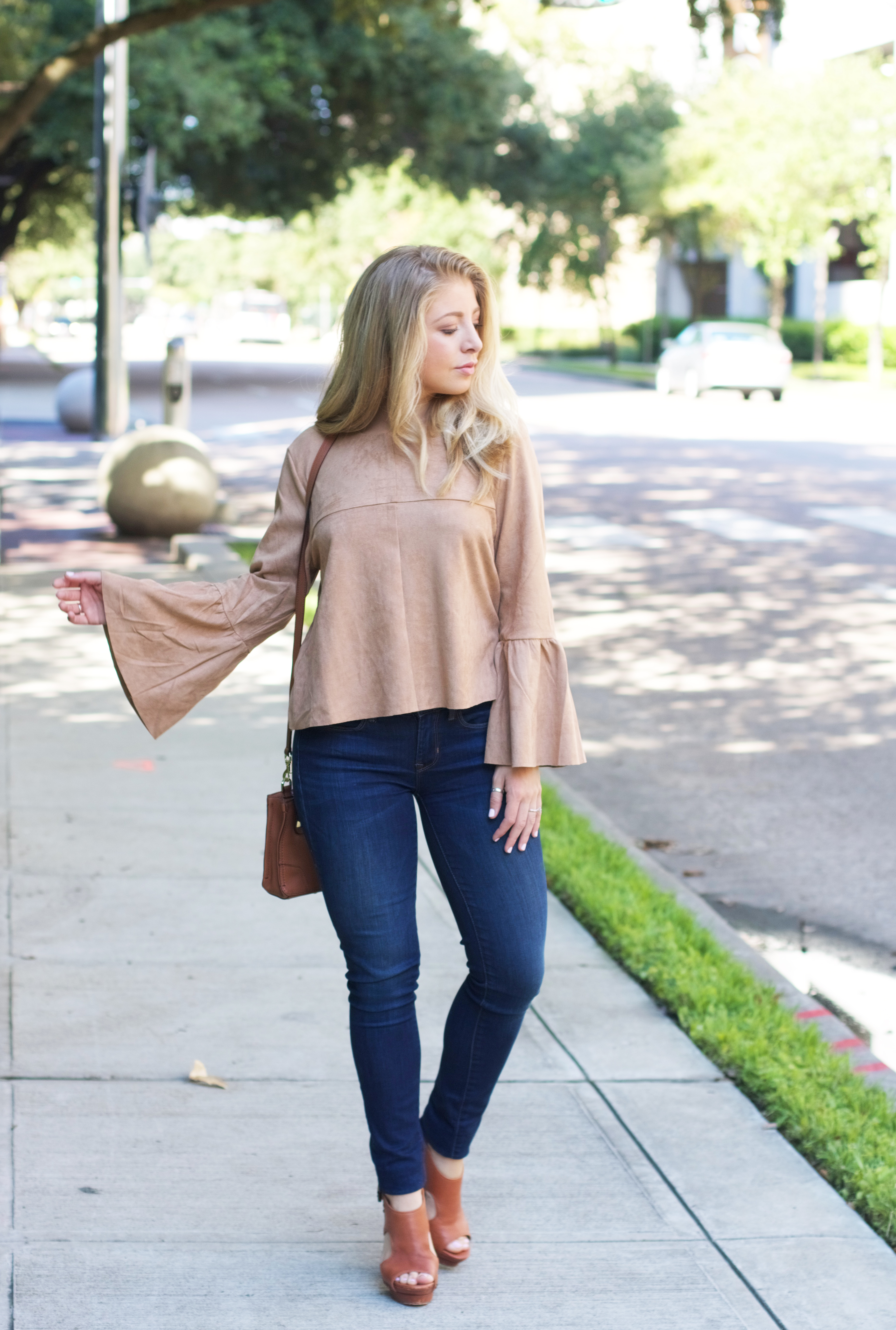 Suede Bell Sleeve Top // Fall Trends // 2016 Fall Fashion